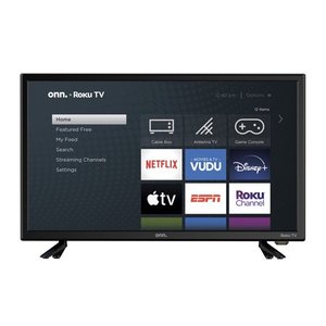lot 57211 image: onn. 24 Class 720P HD LED Roku Smart TV (100012590)