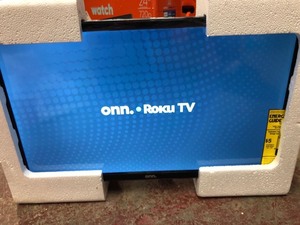 lot 57212 image: onn. 24 Class 720P HD LED Roku Smart TV (100012590)