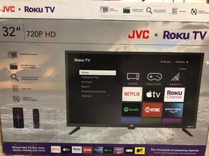 lot 57221 image: Jvc 32 Class Hd (720p) Roku Smart Led Tv (lt-32maw205)