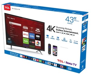 lot 57238 image: TCL 43 inch 4K UHD 4-Series (43S431)