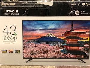 lot 57240 image: Hitachi 43 Class Alpha-Series 1080p LED backlight HDTV - 43D33