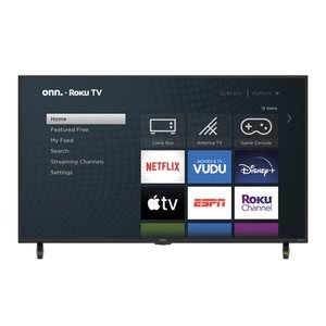 lot 57244 image: onn. 43 Class 4K UHD LED Roku Smart TV HDR (100012584)