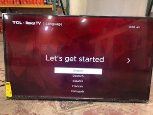 lot 57252 image: TCL 55 inch 4K Roku Smart Tv