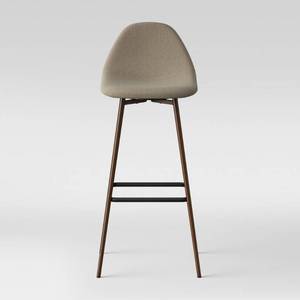 lot 1245 image: Copley Upholstered Barstool with Faux Leather Beige - Project 62