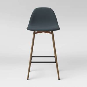 lot 1246 image: Copley Upholstered Counter Height Barstool Light Teal - Project 62