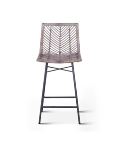 lot 1329 image: Bali Kubu Rattan Stools, Set of 2- Retail$506.00