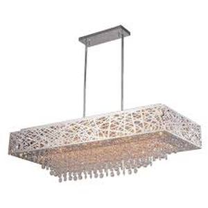 lot 1180 image: Silver Orchid Quirk Chrome 16-light Crystal Chandelier Retail$779.49