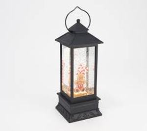 lot 1198 image: Illuminated Holiday Water Lantern with Timer by Lori Greiner