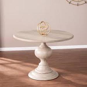 lot 1352 image: The Gray Barn Brandison Traditional Round Wood DINING TABLE BASE ONLY