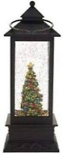 lot 1360 image: Illuminated Holiday Lantern with Timer by Lori Greiner Tree