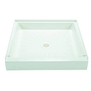 lot 33740 image: DURABASE FIBERGLASS SQUARE SHOWER FLOOR, WHITE, 32 X 32 IN.