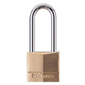lot 33822 image: Master Lock 1-916 Brass Lock with Extended Shackle