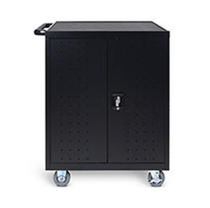 lot 33867 image: Luxor LLTP32-B 32 LaptopChromebook Charging Cart with Timer