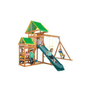 lot 33955 image: Woodlands Complete Wooden Swing Set