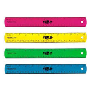 lot 33889 image: Westcott Rulers, 12 Twist-It Flexible Ruler 12 per pack multi colors