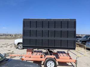 lot 1404 image: 2008 American Sign Portable Message Trailer