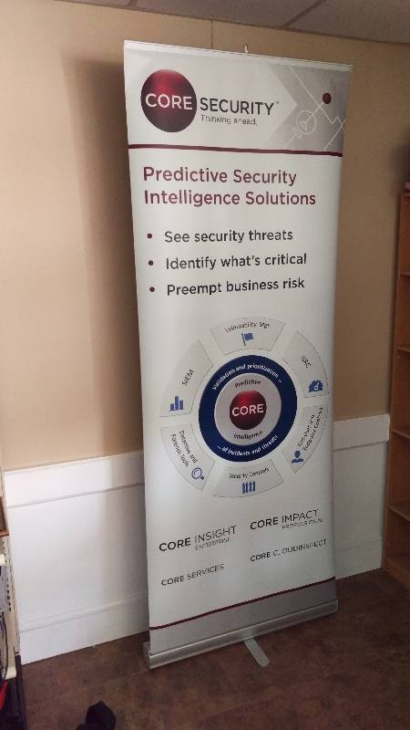 lot 50 image: EconoRetractor Banner Display 33.5x90