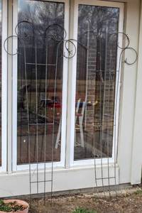 lot 8176 image: (2) Metal Scroll Trellises