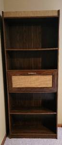 lot 8140 image: Vintage Bookshelf with Drop Down Desk