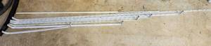 lot 8397 image: Variety of White Metal Single Curtain Rods