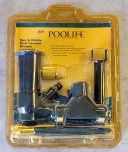 lot 8433 image: HTH PooLife Spa & Kiddie Pool Vacuum Cleaner - unused in package