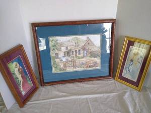 lot 1954 image: 3 hanging wall art