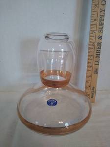lot 2001 image: Bohemia bedside carafe made in Czech republic