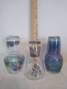 lot 2003 image: 3 - Bedside carafe different designs