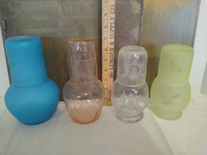 lot 2021 image: 4 - bedside carafes different colors