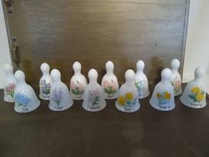 lot 2025 image: 12 - Russ mini month themed bells