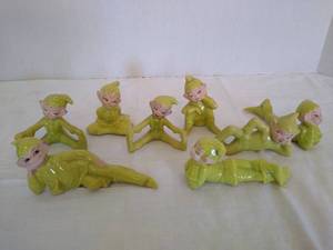lot 2046 image: Vintage pixie elves