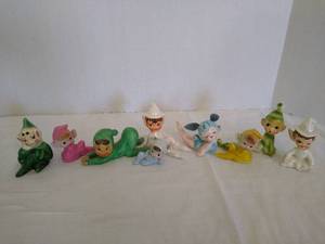 lot 2047 image: Vintage pixie elves