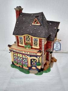 lot 2084 image: Department 56 Mrs. Brimms tea room ( lights up )