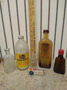 lot 2143 image: Vintage medicine bottles