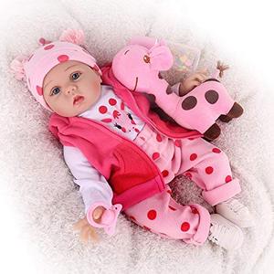 lot 25002 image: CHAREX Reborn Baby Dolls, 22 inches Newborn Lifelike Soft Silicone Baby Dolls, Weighted Toddler Girl