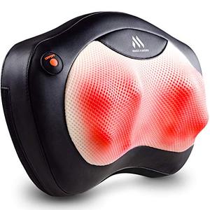 lot 25012 image: Shiatsu Neck and Back Massager - 8 Heated Rollers Kneading Massage Pillow for Shoulders, Lower Back, Calf, Legs, Foot - Relaxation Gifts for Men, Women - Shoulder and Neck Massager Present for Wife