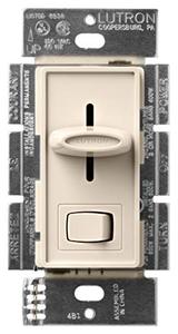 lot 25063 image: Lutron S-600P-LA 600-Watt Skylark Single-Pole Dimmer, Light Almond