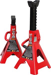 lot 25066 image: BIG RED T43202 Torin Steel Jack Stands 3 Ton (6,000 lb) Capacity, Red, 1 Pair