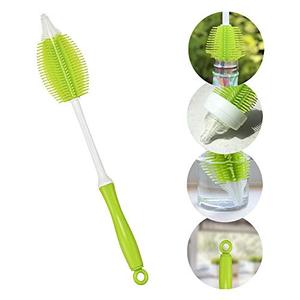 lot 25072 image: Innobaby 2-in-1 Silicone Bottle Brush, Green