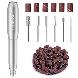 lot 25077 image: MelodySusie Portable Electric Nail Drill, Compact Efile Electrical Professional Nail File Kit for Acrylic, Gel Nails, Manicure Pedicure Polishing Shape Tools Design for Home Salon Use, Silver
