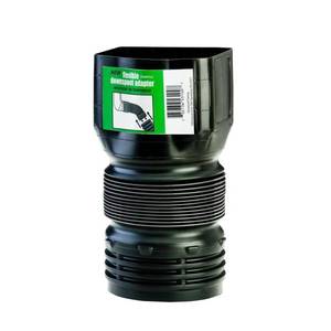 lot 25088 image: Flex-Drain ADP53102 Downspout Adaptor, Landscaping Drain Pipe Adapter 3 by 4 by 4-Inch
