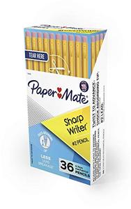 lot 25176 image: Paper Mate SharpWriter Mechanical Pencils  0.7 mm #2 Pencil  Pencils for School Supplies, Yellow, 36 Count