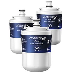 lot 25184 image: Waterdrop UKF7003 Refrigerator Water Filter, Replacement for Maytag UKF7003, UKF7002AXX, Whirlpool EDR7D1, UKF7003AXX, UKF7002, 7003AXXP, UKF7001AXX, UKF6001AXX, UKF5001, NSF 401&53 Certified, 3 Pack