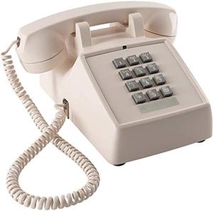 lot 25236 image: Home Intuition Amplified Single Line Corded Desk Telephone with Extra Loud Ringer, Ash