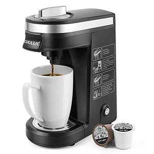 lot 25243 image: CHULUX Single Serve Coffee Maker Brewer for Single Cup Capsule with 12 Ounce Reservoir,Black