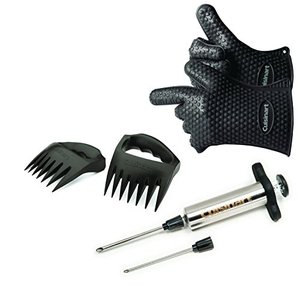 lot 25245 image: Cuisinart CGS-884 BBQ Pit Kit, 7-Piece, Includes Essentials for Outdoor Grilling and Smoking