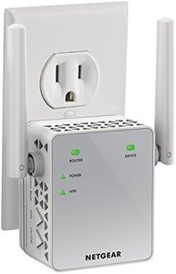 lot 25288 image: NETGEAR Wi-Fi Range Extender EX3700 - Coverage Up to 1000 Sq Ft and 15 Devices with AC750 Dual Band Wireless Signal Booster & Repeater (Up to 750Mbps Speed), and Compact Wall Plug Design