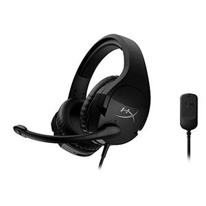 lot 25293 image: HyperX Cloud Stinger S Gaming Headset, for PC, Virtual 7.1 Surround Sound, Lightweight, Memory Foam, Soft Leatherette, Durable Steel Sliders, Swivel-to-Mute Noise-Cancelling Microphone, Black
