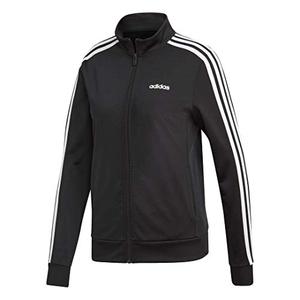lot 25294 image: adidas Womens Essentials 3-Stripe Track Jacket, BlackWhite, XX-Small