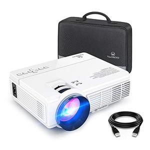 lot 25298 image: VANKYO LEISURE 3 Mini Projector, 1080P and 170 Display Supported, Portable Movie Projector with 40,000 Hrs LED Lamp Life, Compatible with TV Stick, PS4, HDMI, VGA, TF, AV and USB